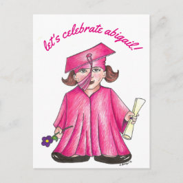 Invitación a la Fiesta de Graduación Rosa: ¡Vamos