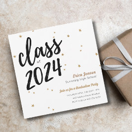 Invitación a la fiesta de graduación simple de Gol