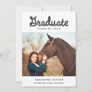 Invitación a la fiesta de graduación temática occi