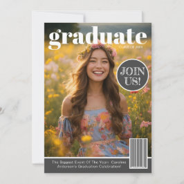 Invitación a la fiesta de graduados de la foto de