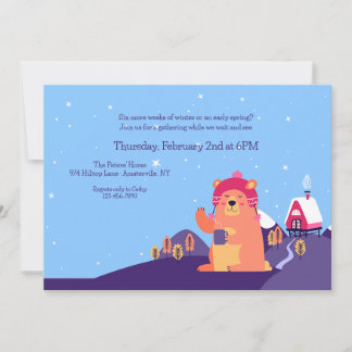 Invitación a la fiesta de Groundhog Day