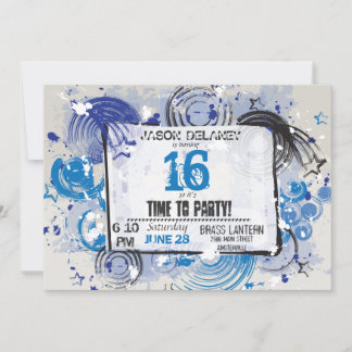 Invitación a la fiesta de Grunge