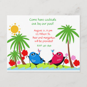 Invitación a la fiesta de grupo de adultos