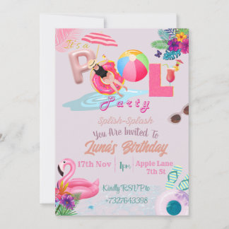 Invitación a la fiesta de grupo de temas de PInk