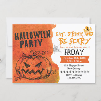 Invitación a la fiesta de Halloween