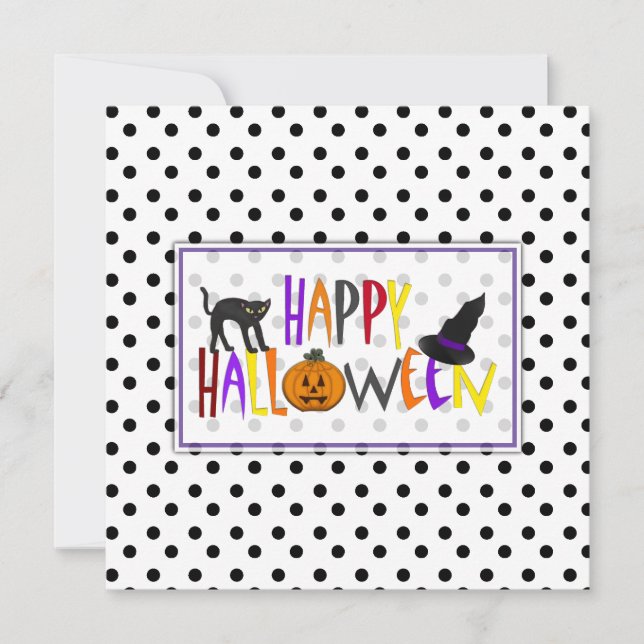 Invitación a la fiesta de Halloween (Anverso)