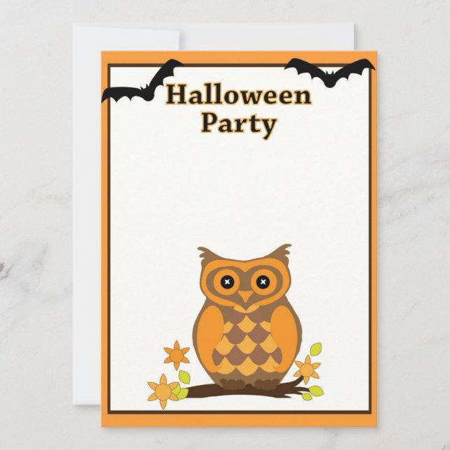 Invitación a la fiesta de Halloween (Anverso)