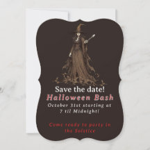 invitación a la fiesta de Halloween