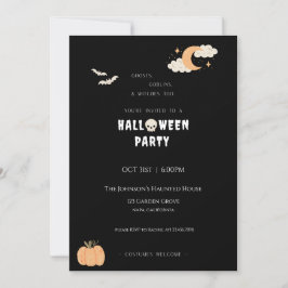 Invitación a la fiesta de Halloween