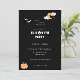 Invitación a la fiesta de Halloween