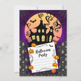 Invitación a la fiesta de Halloween