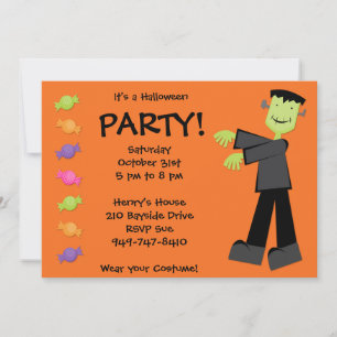 Invitación a la fiesta de Halloween