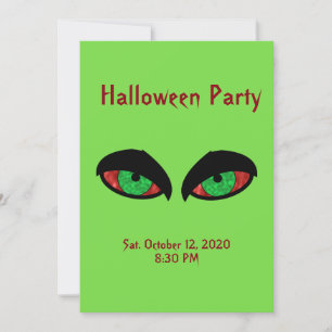Invitación a la fiesta de Halloween