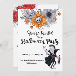 Invitación a la fiesta de Halloween