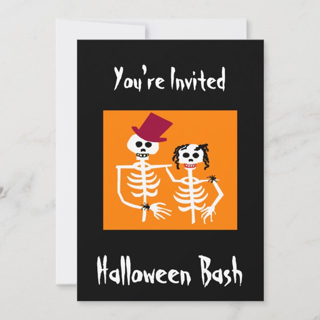 Invitación a la fiesta de Halloween (Anverso)