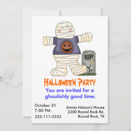 Invitación a la fiesta de Halloween