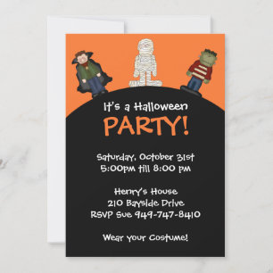 Invitación a la fiesta de Halloween