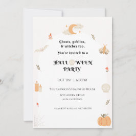 Invitación a la fiesta de Halloween