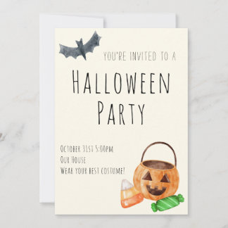 Invitación a la fiesta de Halloween