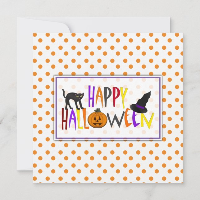 Invitación a la fiesta de Halloween (Anverso)