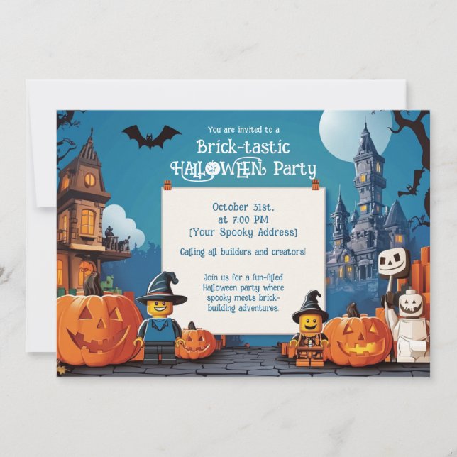 Invitación a la fiesta de HALLOWEEN (Anverso)