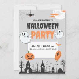 Invitación a la fiesta de Halloween