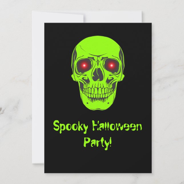 Invitación a la fiesta de Halloween (Anverso)