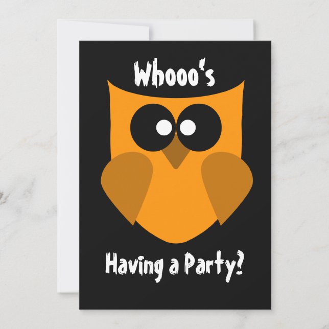Invitación a la fiesta de Halloween (Anverso)