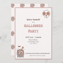Invitación a la fiesta de Halloween