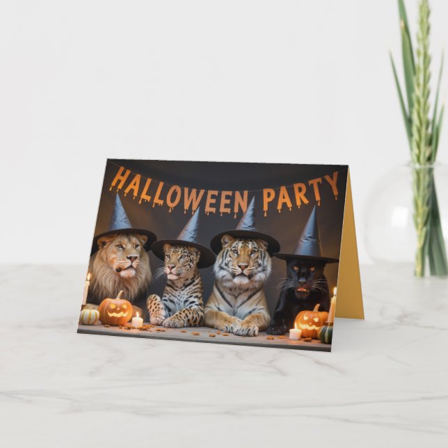 Invitación a la fiesta de Halloween (Anverso)