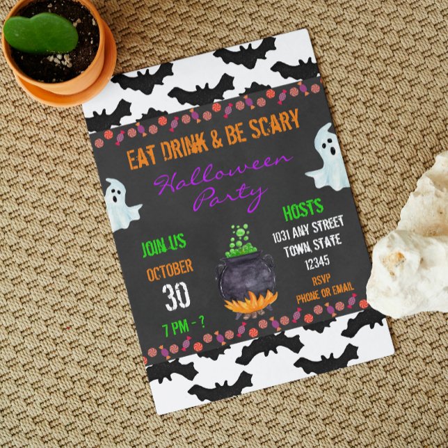 Invitación a la fiesta de Halloween (Subido por el creador)