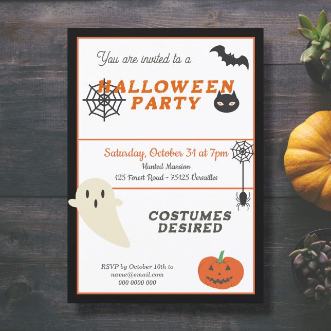 Invitación a la fiesta de Halloween (Halloween Party Invitation)