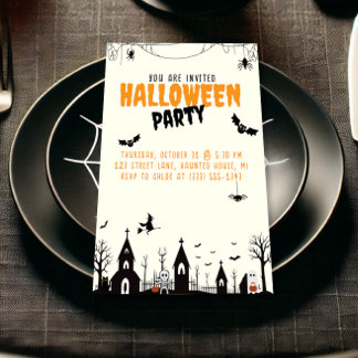 Invitación a la fiesta de Halloween