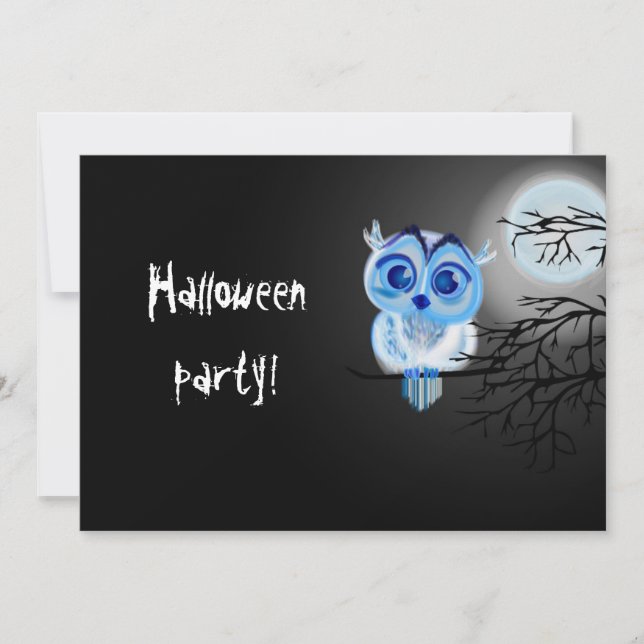 Invitación a la fiesta de Halloween (Anverso)