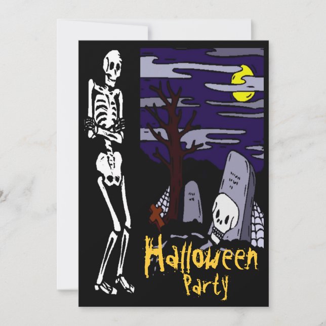 Invitación a la fiesta de Halloween (Anverso)