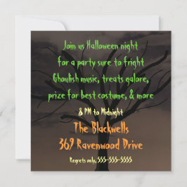 Invitación a la fiesta de Halloween