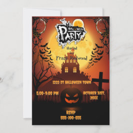Invitación a la fiesta de Halloween