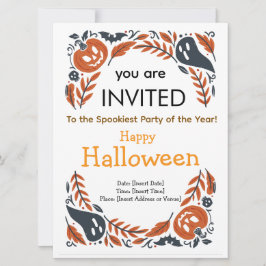 Invitación a la fiesta de Halloween