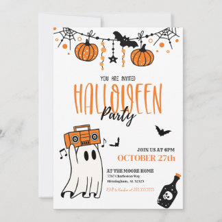 Invitación a la fiesta de Halloween