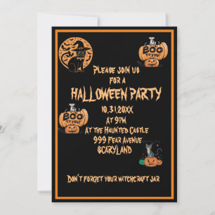 Invitación a la fiesta de Halloween