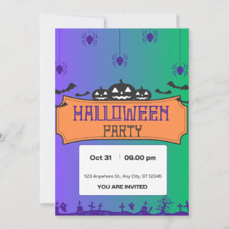 Invitación a la fiesta de Halloween