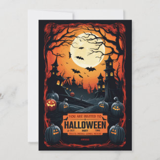 Invitación a la fiesta de Halloween