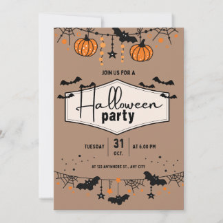 Invitación a la fiesta de Halloween