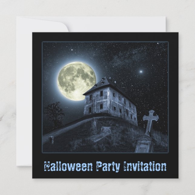 Invitación a la fiesta de Halloween (Anverso)
