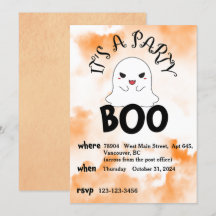 Invitación a la fiesta de Halloween