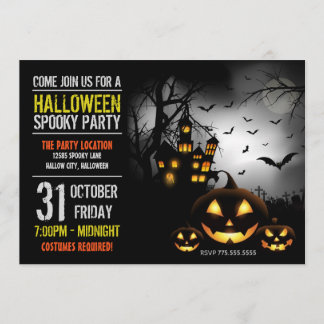 Invitación a la fiesta de Halloween