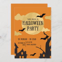 Invitación a la fiesta de Halloween
