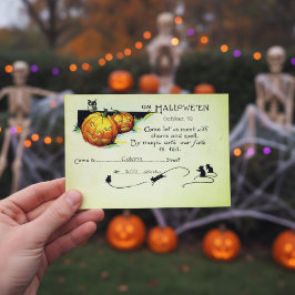 Invitación a la fiesta de Halloween 2 en 1