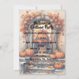 Invitación a la fiesta de Halloween, algo desconce
