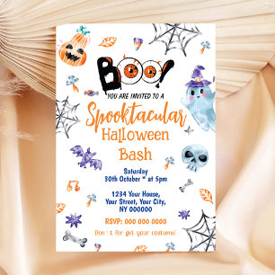 Invitación a la fiesta de Halloween Bash Spooktacu